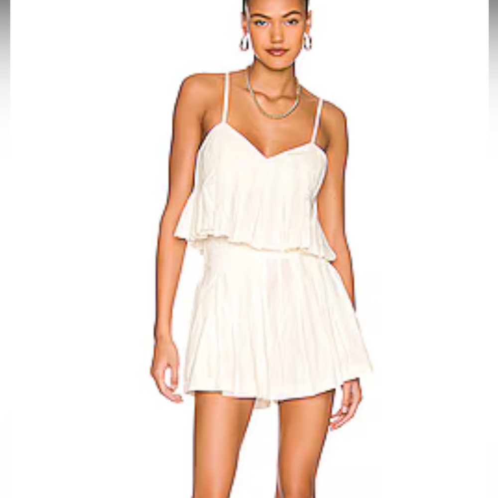 NWT Free People Miki Top and Skirt SET Ivory Sz S